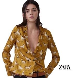 “NEW” ZARA Double Button Collared Shirt